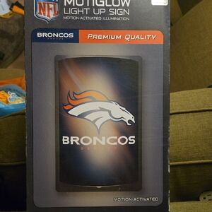 Motion-Activated Light Up Sign - Denver Broncos